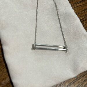 Origami Owl Rectangle Open Birthstone necklace